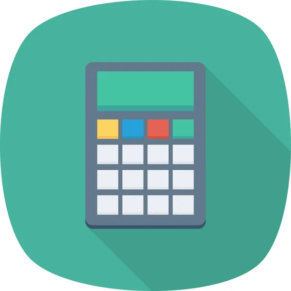 Abacus Contabilidade Calcular Ícone Estilo Plano —  Vetores de Stock