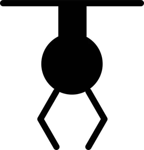 Иконка Автоматического Робота Твердом Стиле — стоковый вектор