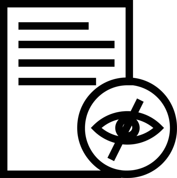 Documentos Datos Icono Archivo Estilo Esquema — Vector de stock