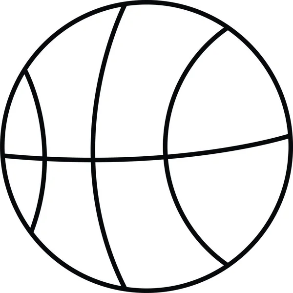 Іконка Освітнього Футболу Контурному Стилі — стоковий вектор