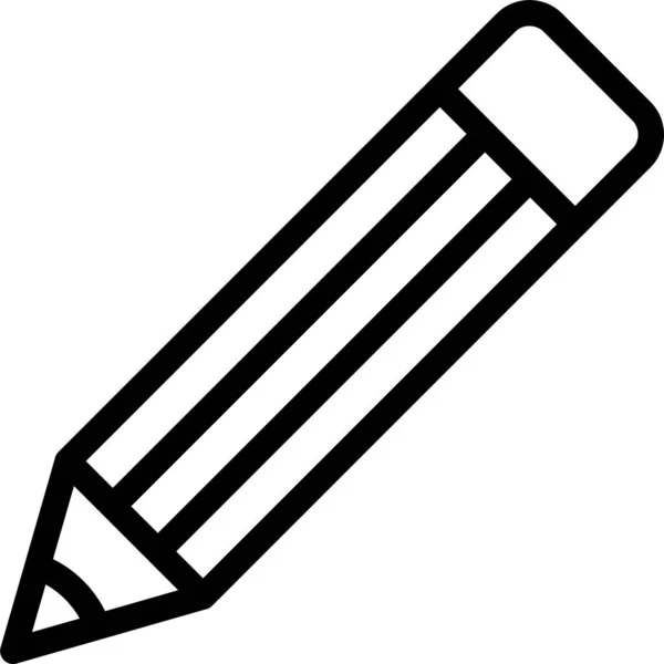 Edytuj Ikonę Ołówka Konturze — Wektor stockowy