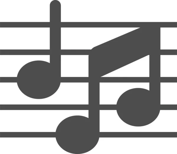 Music Melody Vector Illustration — Vetor de Stock
