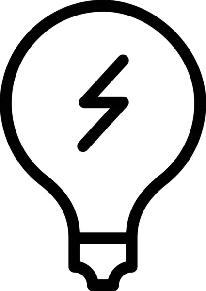 Значок Ідеї Творчості Лампочки Стилі Контур — стоковий вектор