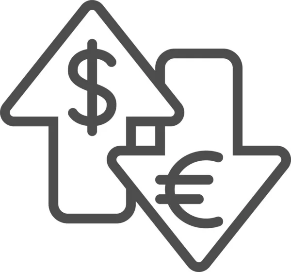 Dollar Yen Conception Simple — Image vectorielle