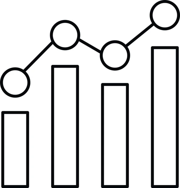 Anahat Biçiminde Analitik Grafik Grafik Simgesi — Stok Vektör