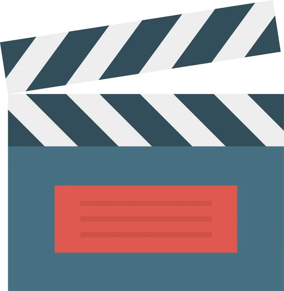 Activity Board Cinema Icon Flat Style — 图库矢量图片