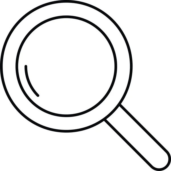 Glass Lab Magnifier Icon Outline Style — 图库矢量图片