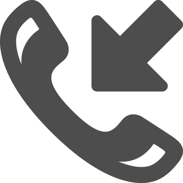 Telefono Icona Web Semplice Illustrazione — Vettoriale Stock