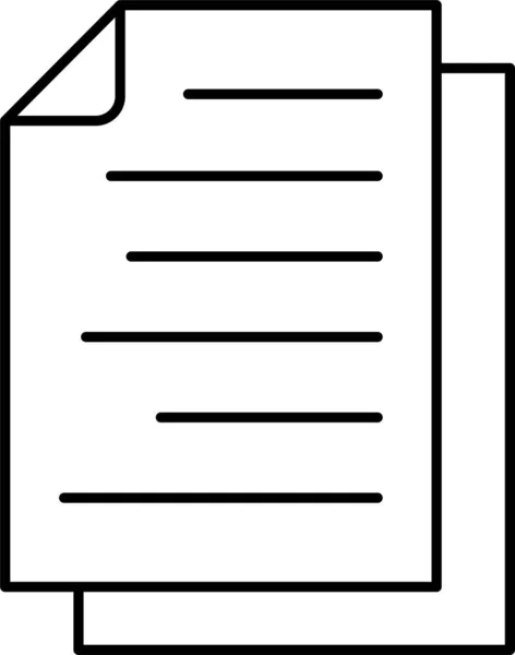 Document Files Paper Icon Outline Style — Stock Vector