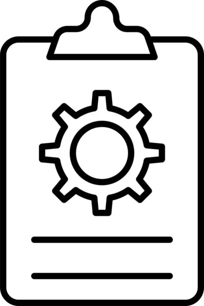 Clipboard Preference Project Icon Outline Style — 图库矢量图片