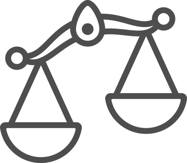 Gleichgewicht Web Symbol Einfache Illustration — Stockvektor