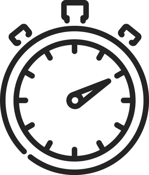 Chronometer Countdown Sport Ikone Outline Stil — Stockvektor