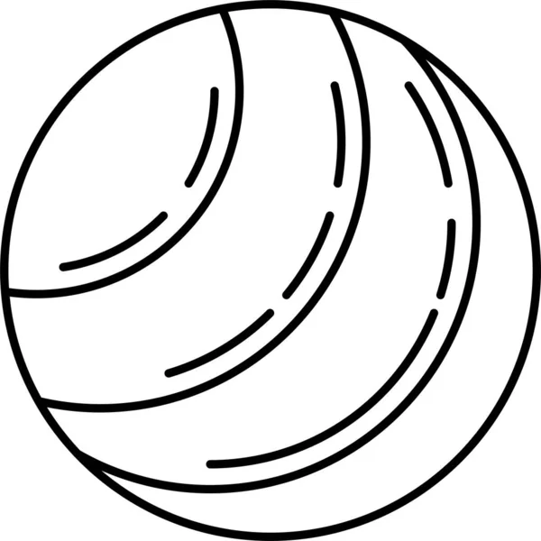 Ballspiel Ikone Umriss Stil — Stockvektor