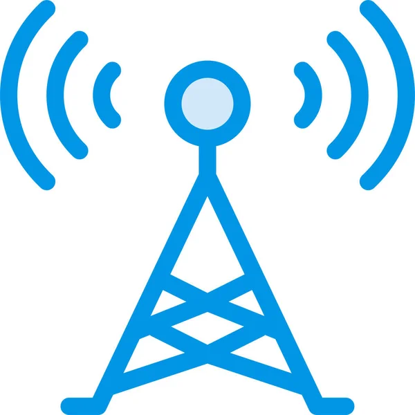 Antenn Enhet Internet Ikon Fylld Kontur Stil — Stock vektor