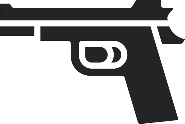 Army Danger Gun Icon Football Soccer Category — Vetor de Stock