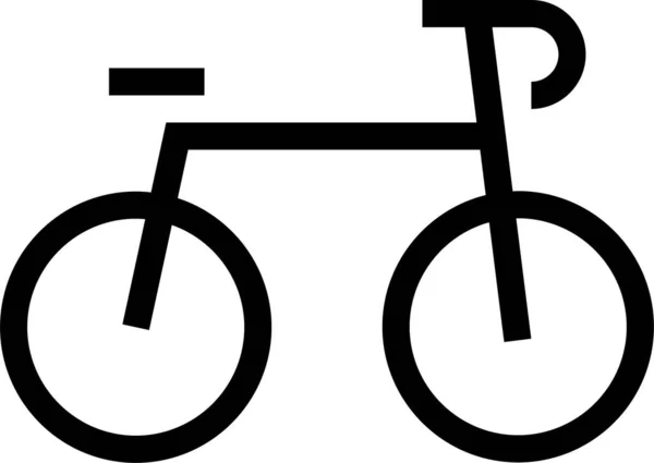 Bicicleta Bicicleta Bicicleta Icono Estilo Sólido — Vector de stock