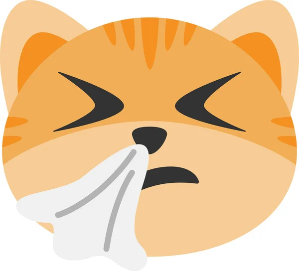 Ikona Grypy Kotów — Wektor stockowy