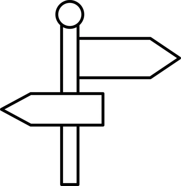 Direction Board Road Icon — Stock Vector