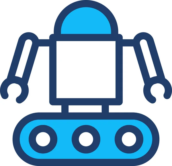 Ícone Programação Automática Máquina Estilo Esboço Preenchido —  Vetores de Stock