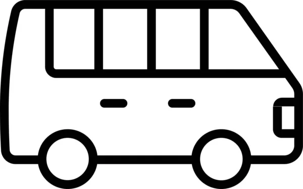 Bus Transport Traveling Icon Tourism Hotels Hospitality Category — Stock vektor