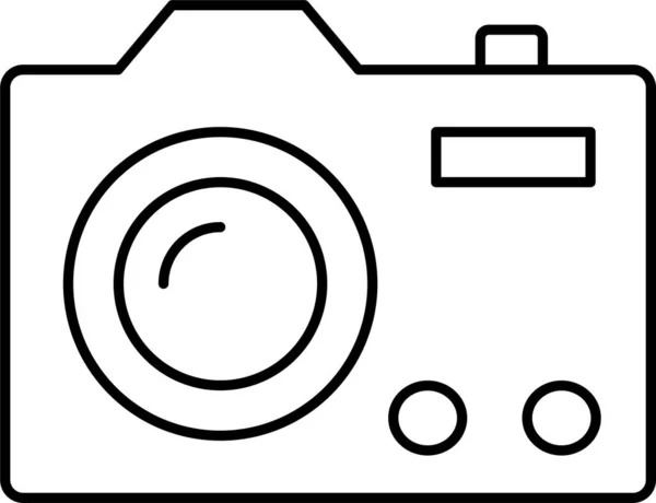 Icono Gadget Captura Cámara Estilo Esquema — Vector de stock