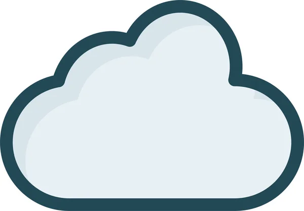 Ikona Pamięci Masowej Serwera Chmury Stylu Filled Outline — Wektor stockowy
