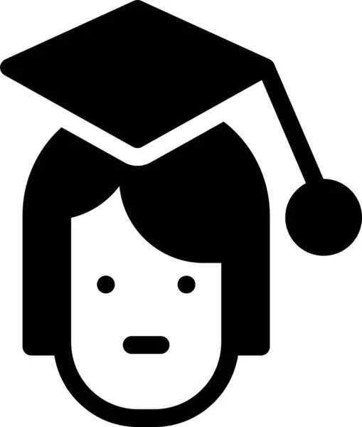 Ikona Dyplomu Ukończenia Studiów Magisterskich Kategorii Edukacja Kształcenie — Wektor stockowy