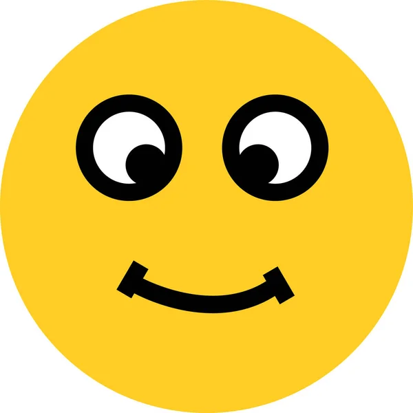Emoji Emocje Istotne Ikona Płaskim Stylu — Wektor stockowy