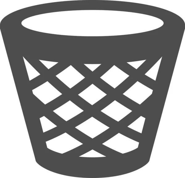 Basket Web Icon Simple Illustration — Stock Vector