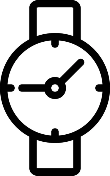 Reloj Despertador Icono Moda Estilo Del Esquema — Archivo Imágenes Vectoriales