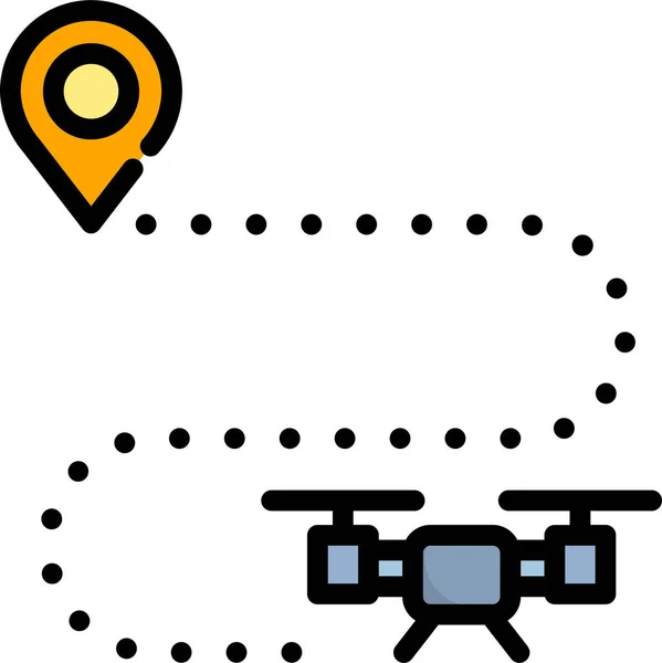 Kontrol Ikon Navigasi Drone Dalam Kategori Rekreasi Hobi - Stok Vektor