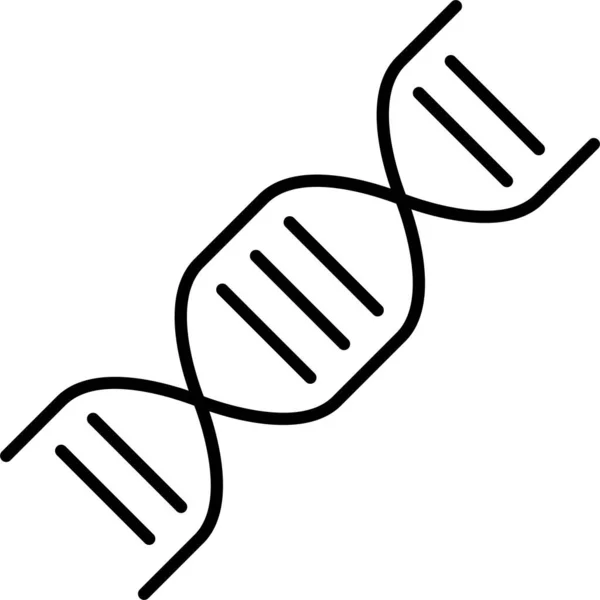 Biology Cells Dna Icon Outline Style — 图库矢量图片