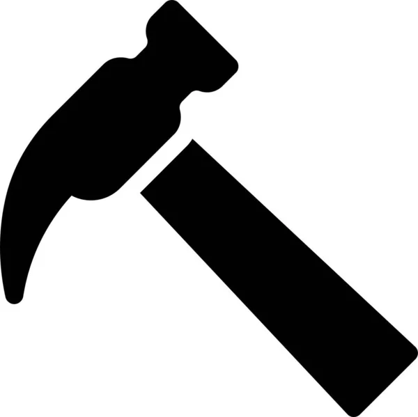 Vente Aux Enchères Hammer Htaccess Icône Dans Style Solide — Image vectorielle