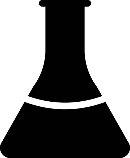 Ikona Laboratorium Kolby Eksperymentalnej Stałym Stylu — Wektor stockowy