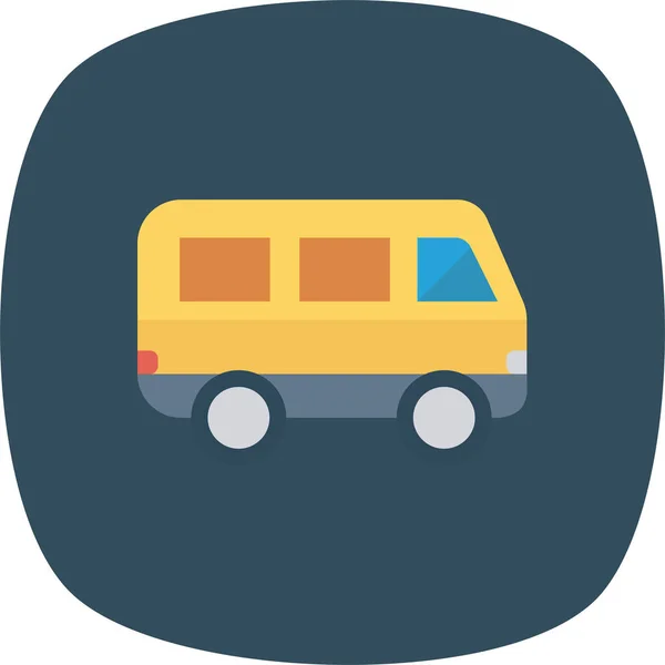 Иконка Пассажира Автобуса Плоском Стиле — стоковый вектор