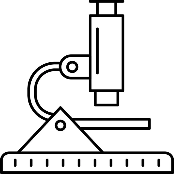 Experimento Icono Médico Laboratorio Estilo Esquema — Archivo Imágenes Vectoriales