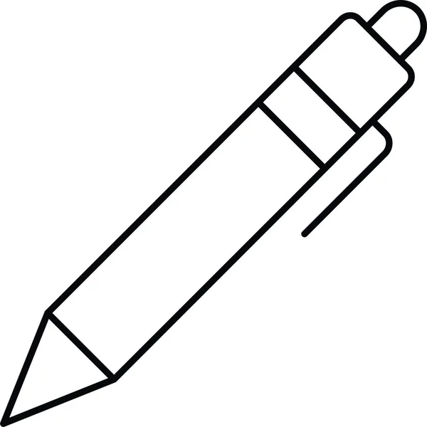 Edit Pencil Stationary Icon Outline Style — Vetor de Stock
