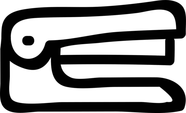 Значок Степлера Паперу Намальованому Стилі — стоковий вектор