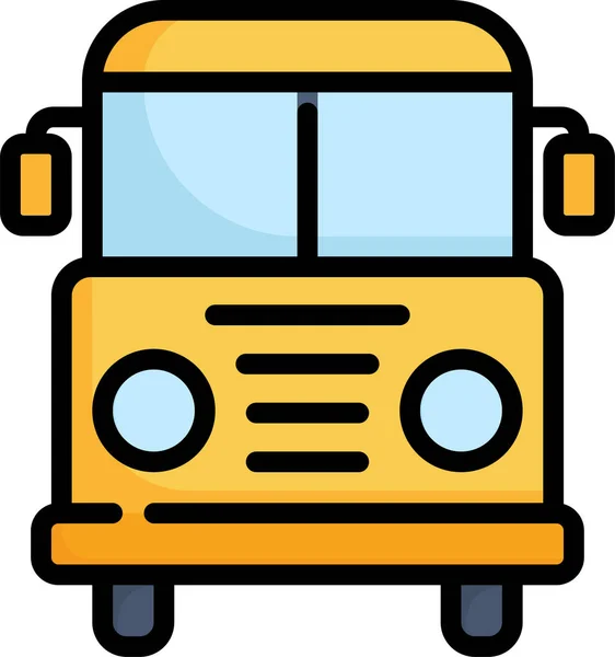 Bus Eğitimi Okulu Simgesi — Stok Vektör