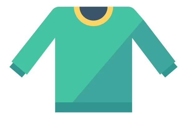 Textilní Dres Ikona Košile Plochém Stylu — Stockový vektor