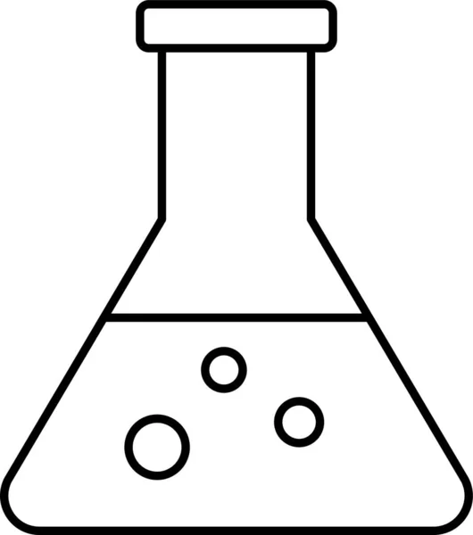 Icono Inicio Del Laboratorio Del Frasco Estilo Contorno — Vector de stock