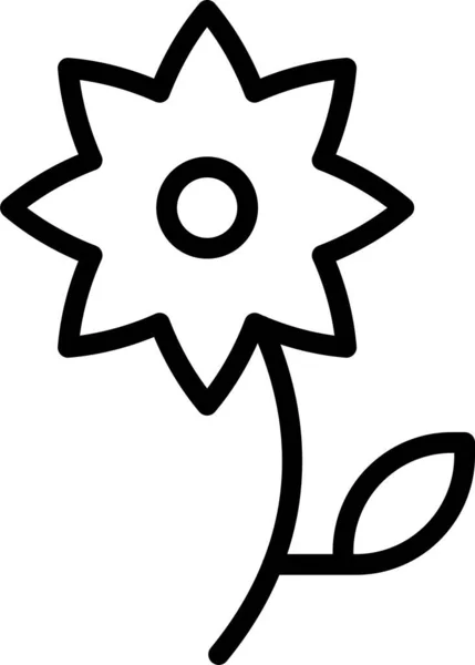Özet Biçimli Papatya Çiçeği Simgesi — Stok Vektör
