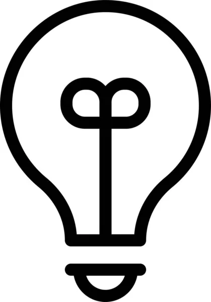 Иконка Лампы Идея Лампы Стиле Наброска — стоковый вектор