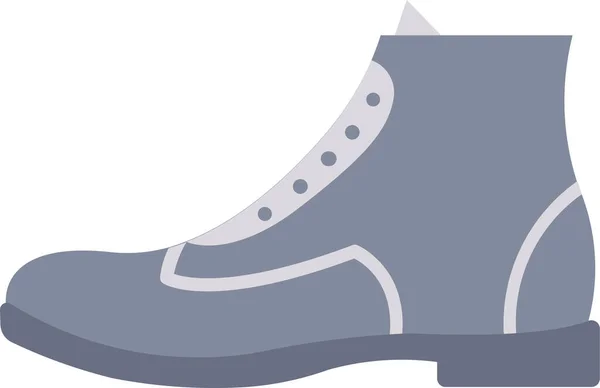 Икона Одежды Ботинка Manwear Плоском Стиле — стоковый вектор