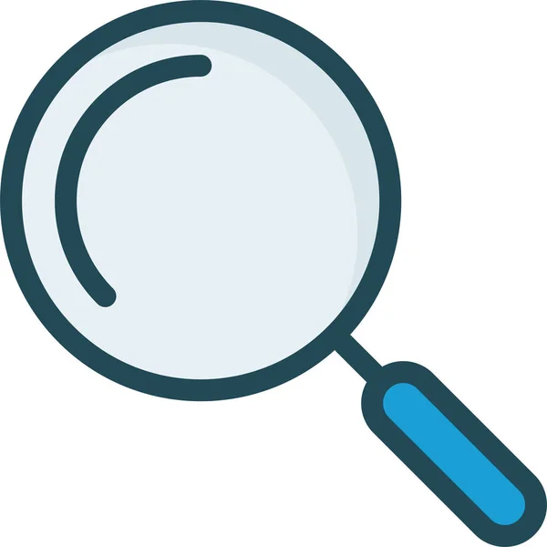 Browsing Find Magnifier Icon Filled Outline Style — Vetor de Stock