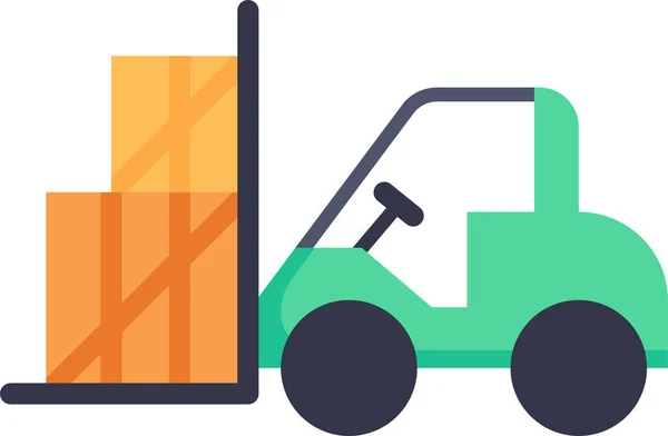 Forklift Industrial Industry Icon Vehicles Modes Transportation Category — Stock vektor