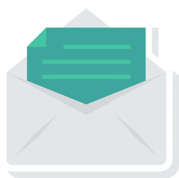 Email Üzenet Ikon Lapos Stílusban — Stock Vector