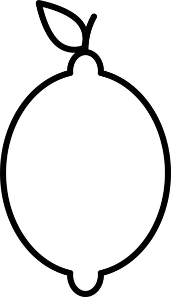 Икона Лимона Цитрусовых Категории Пищевых Напитков — стоковый вектор