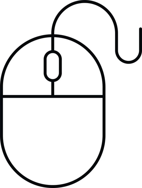 Klicken Sie Auf Computer Cursor Symbol Outline Stil — Stockvektor