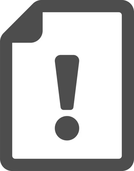 Exclamation Mark Simple Vector Icon — стоковый вектор